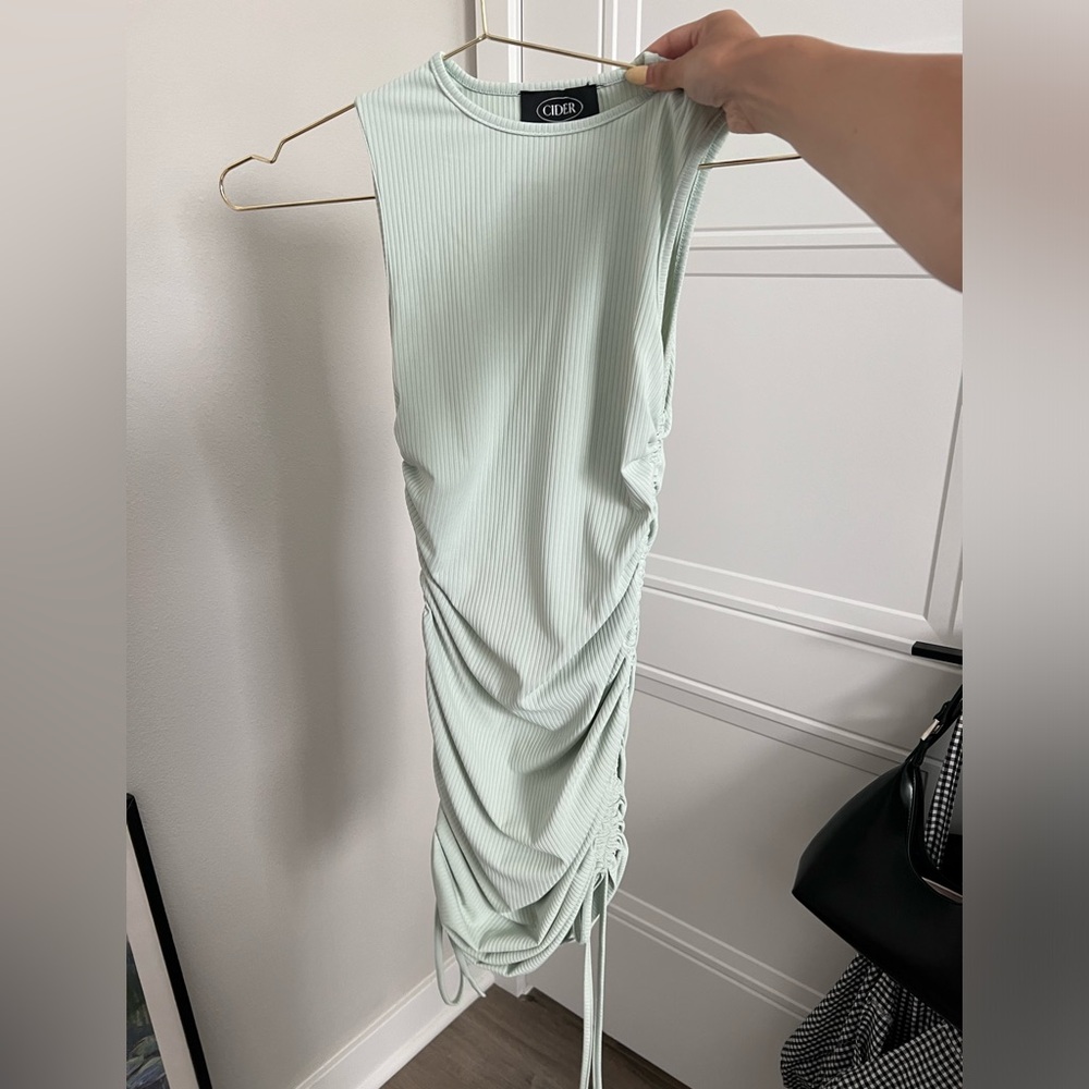 Cider ruched mini dress